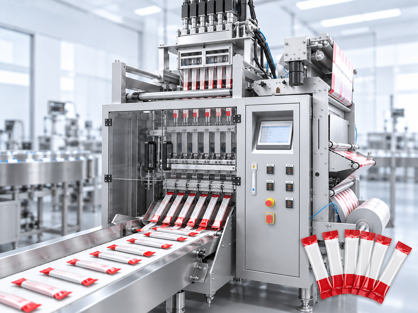 Stick pack counting and packaging application
